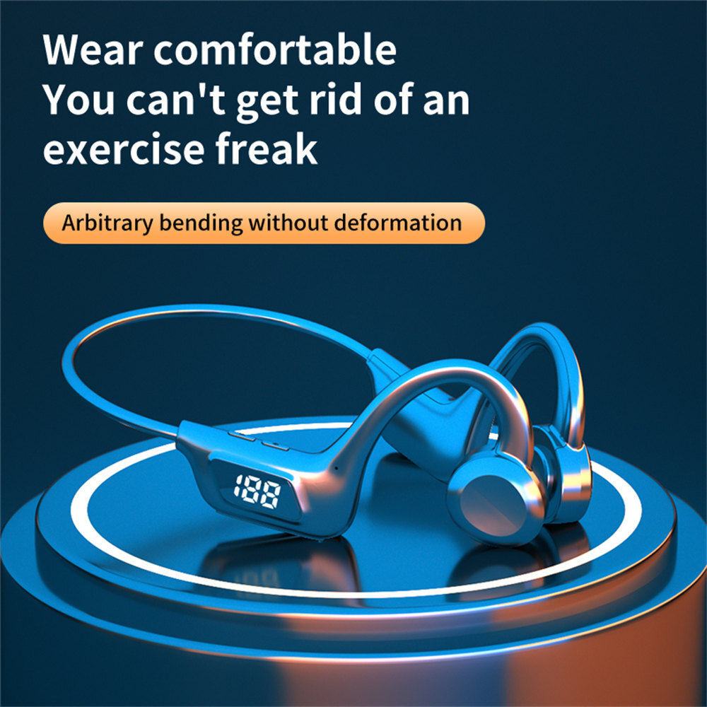 Sport Headset Wireless Bluetooth 5.3 Earbuds Ear Bone Conduction Headphones