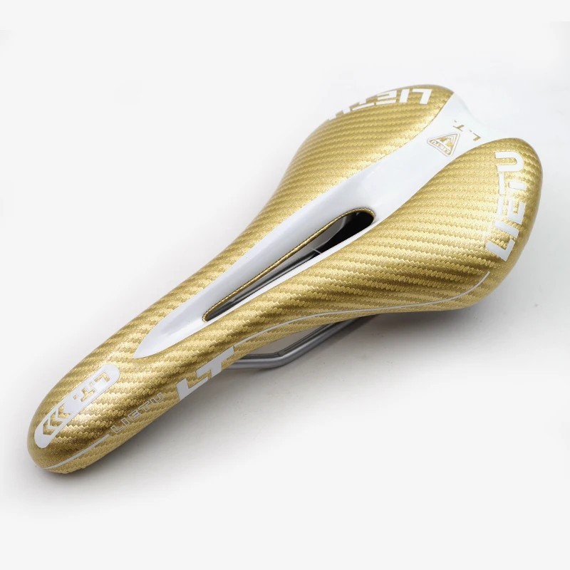 MTB Road Bike Carbon Leather Saddle Cycling Seat Front Cushion Bike Saddle