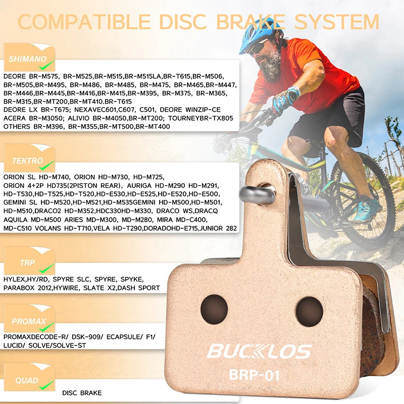 Sintered-Metal MTB Brake Pads for B01S B05S Bicycle Hydraulic Disc Brake Pads Me