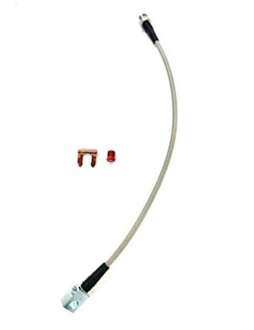 Universal Rear Braided Stainless Brake Hose, 21″ Long with mouting 21 Inches