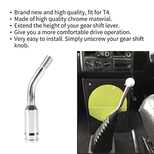 5inch Gear Shifter Stick Lever Bend Extension Shift Knob Extender for T4