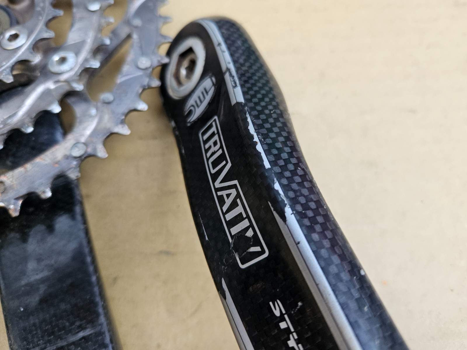 Truvativ Stylo Carbon Fiber Triple Mountain Bike Crankset 175mm 44/32/22 GXP