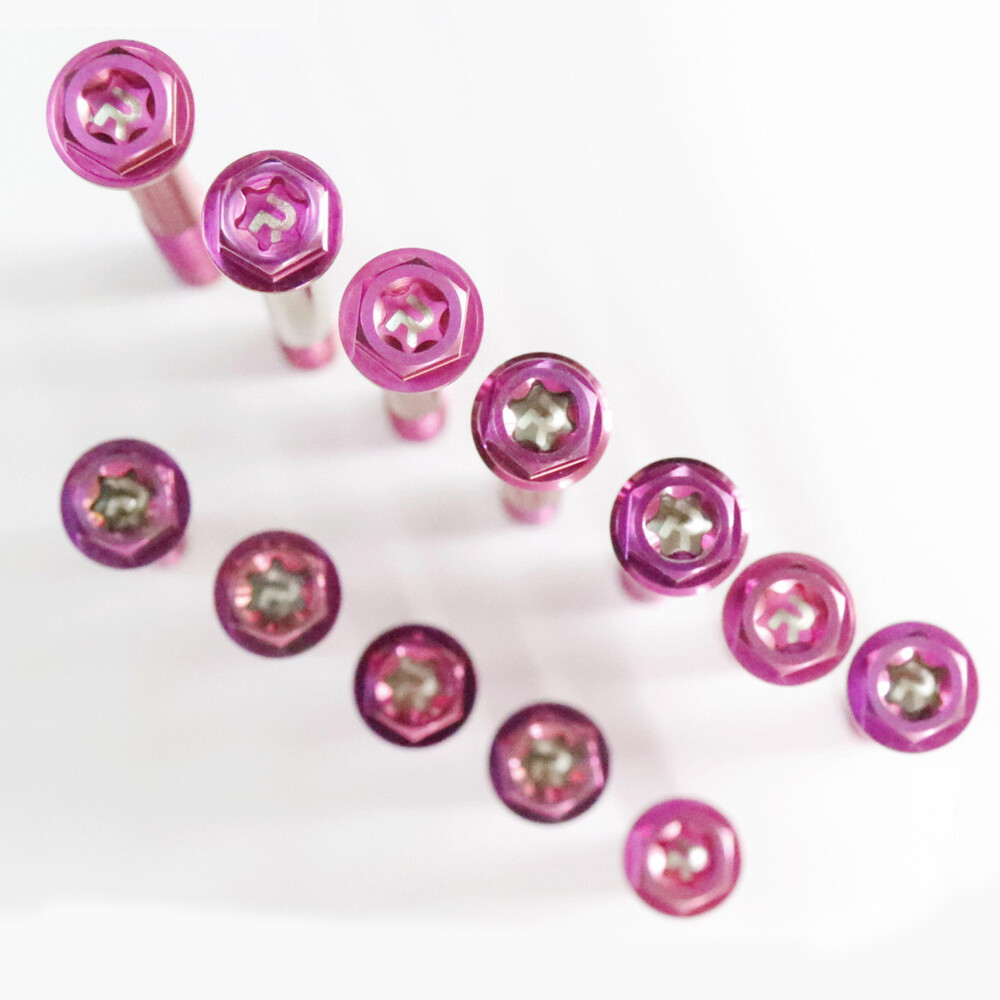 Titanium Screws M6X10-120mm Motorcycle Fastener Bolt Rose pink/Blue purple/Black