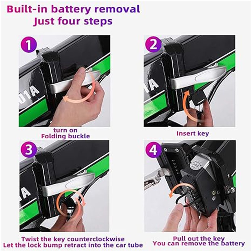 48V Folding Ebike Battery 10Ah Electric Bike Akku for BEZIOR X1500 e Bike UL2271