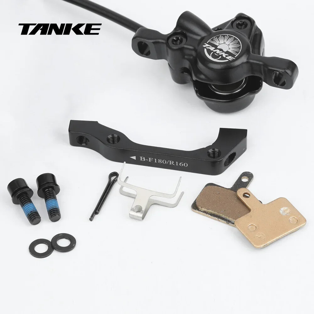 MTB 2 Piston Hydraulic Disc Brake XC Trail Calipers Metal Pad Oil Pressure Brake