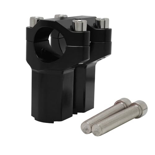 Dirt Bike Handlebar Riser,Motorcycle Handlebar Risers Bar Mounts Clamps black