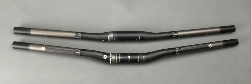 31.8mm Carbon Bicycle Handlebar Mountain Bike Flat Bar Rise Bar 580-760mm Black