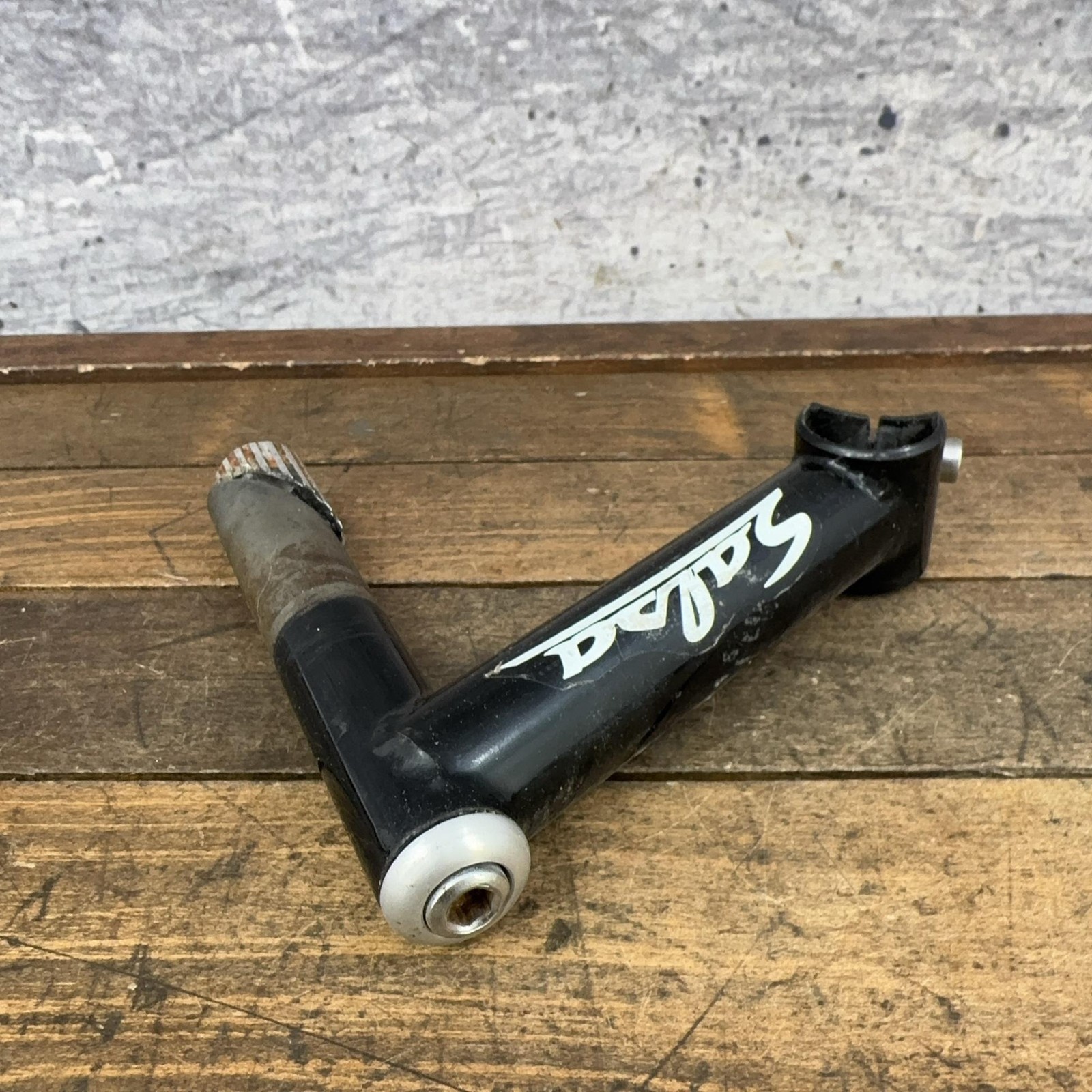 Vintage Salsa Quill Stem 25.4 Clamp Black Steel 130 mm Drop 22.2 1″