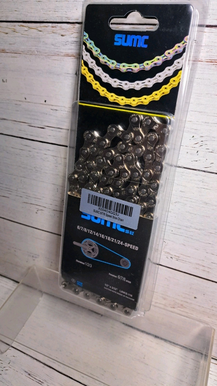 Hollow Bicycle Chain 116 Link S82 nitrided and nickel-plated Chainwheel 1/2/3