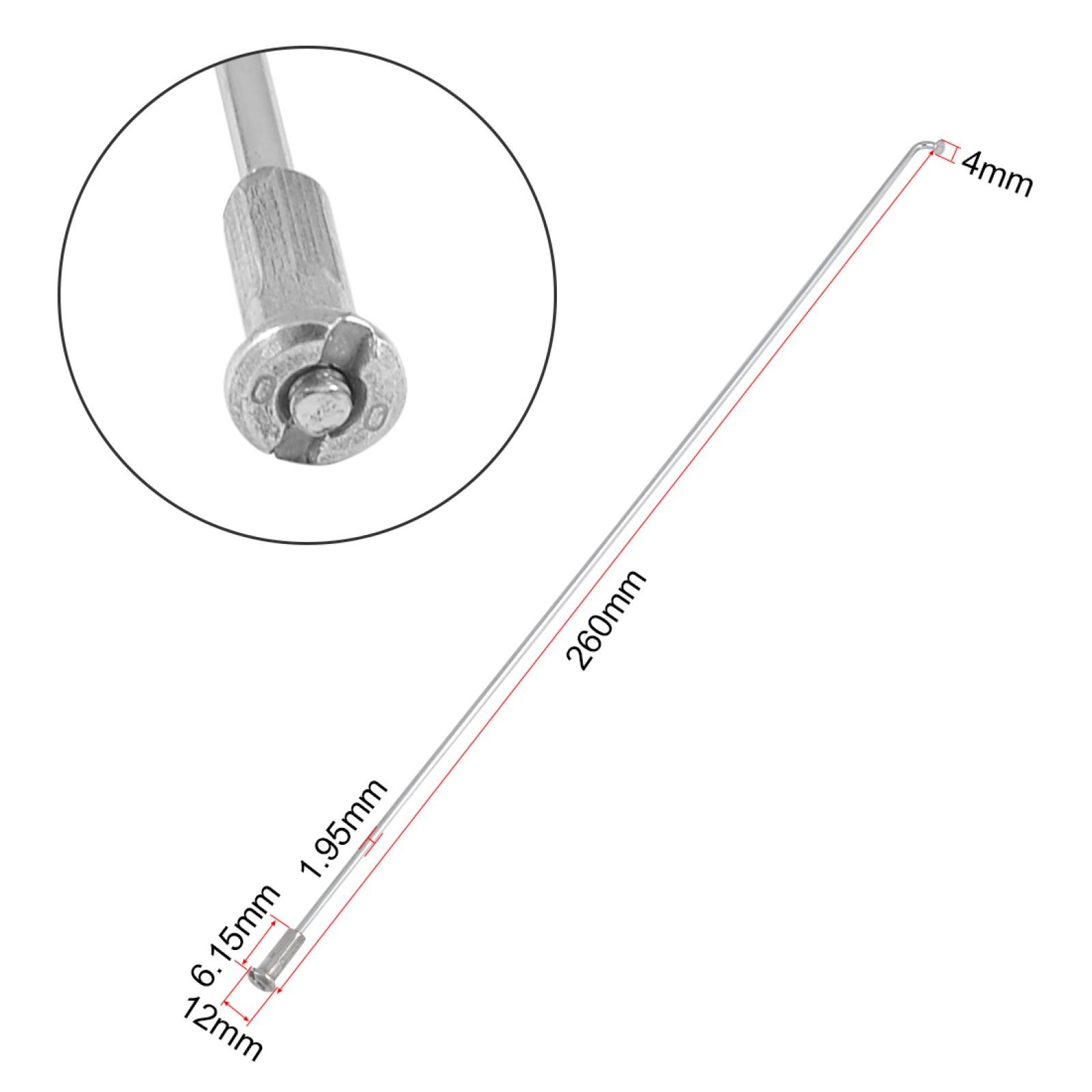 27cm Silver Tone Bike Mountain Road Bike Spokes 10pcs