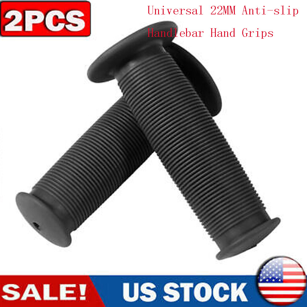 2PCS Motorcycle Scooter Bicycle Anti-Slip Soft Rubber Handlebar Hand Grip Cover