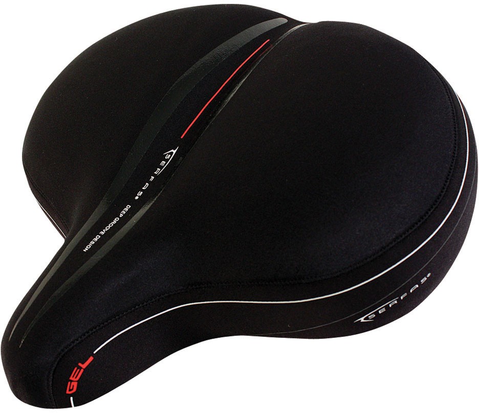 Serfas CRS-1 Super Cruiser RG Saddle 356 mm x 356 mm Black