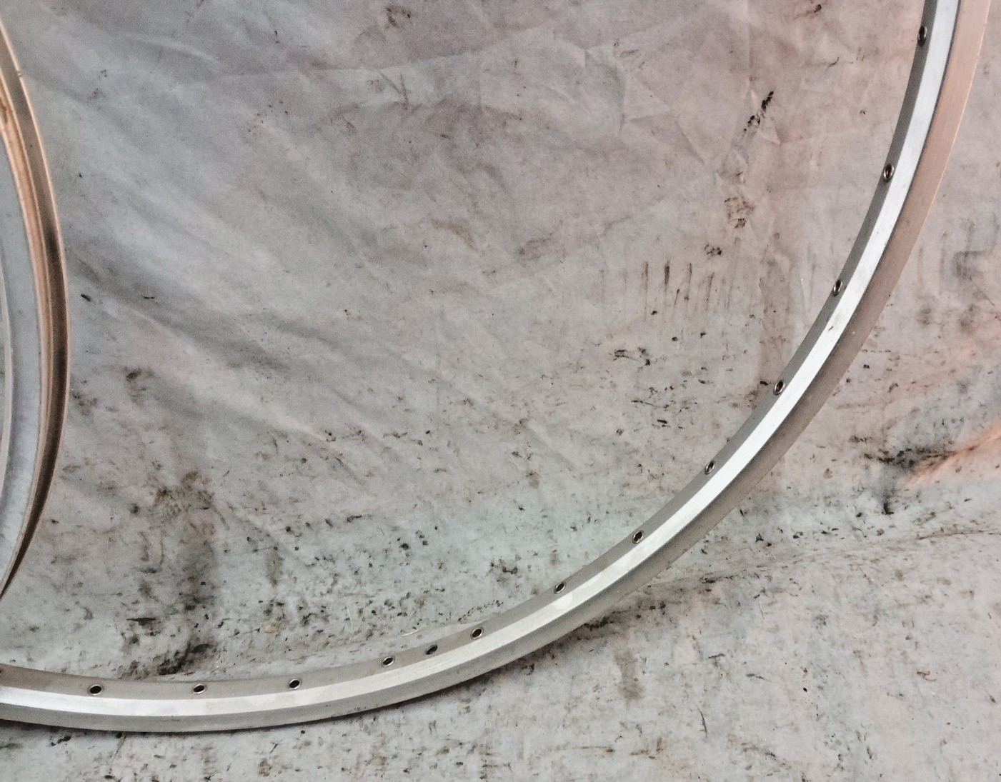 FIR MT232 193 700c Tandem Road Bike Rim Set 40S Silver Italian Made Doublewalled