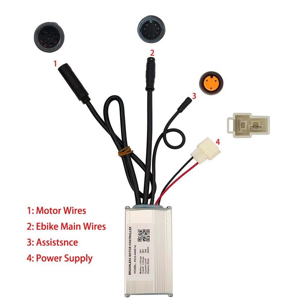 Brushless Motor Controller X032-AA001A 36V 16A Electric Bike Conversion Kit 2HAO