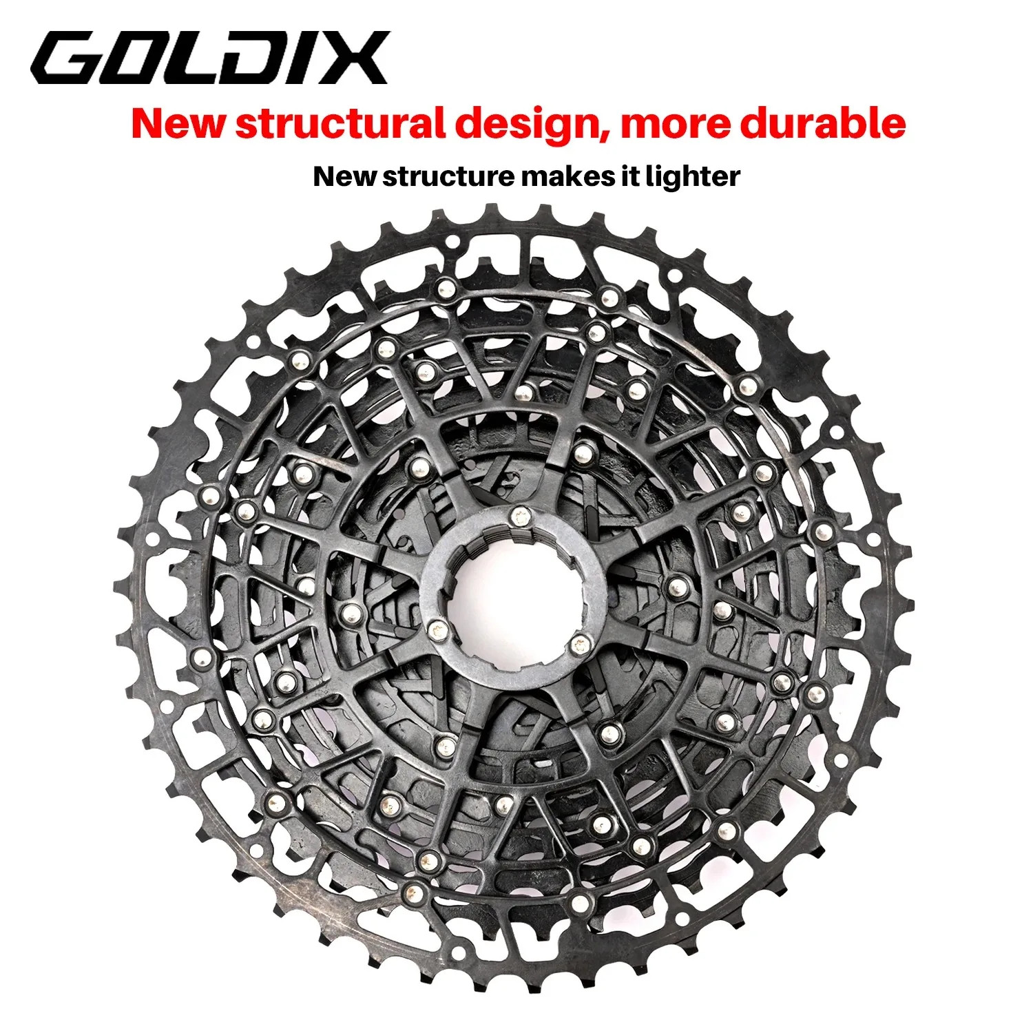 GOLDIX Ultralight MTB Cassette Freewheel K7 9/10/11/12/13 Speed HG Structure Spr