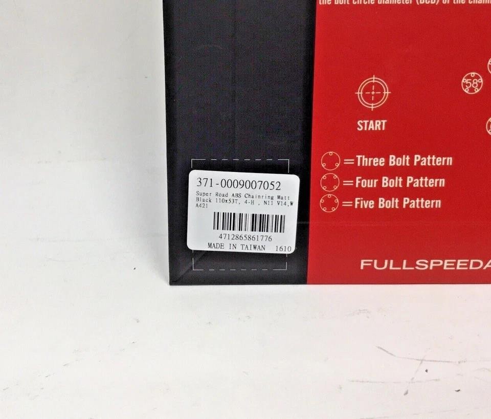 FSA K‑Force Light ABS 53T Chainring 110BCD 4‑Bolt 11‑Speed WA421‑R New