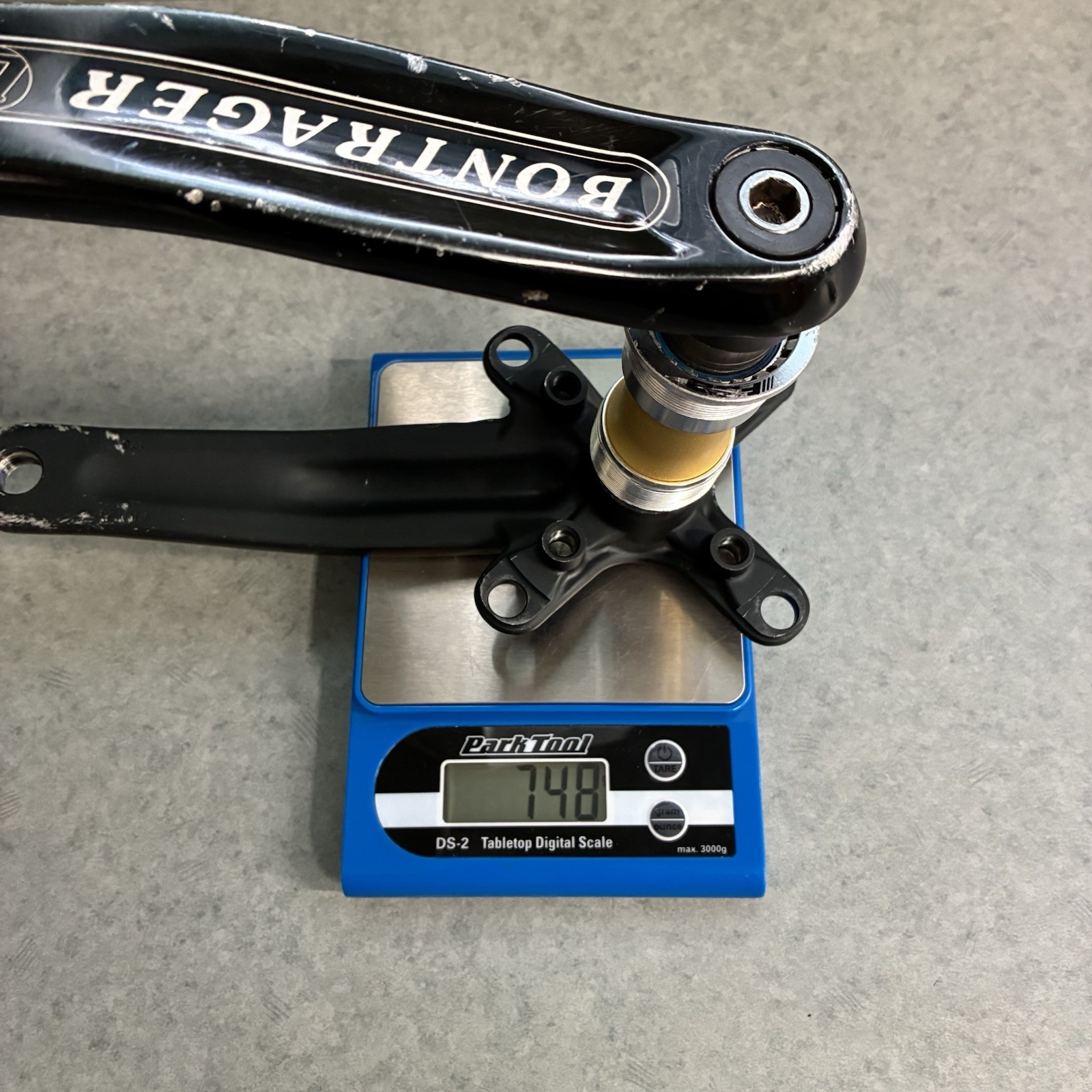 VINTAGE BONTRAGER RACE MTB 175 MM ISIS DRIVE CRANKSET W/ BB 104 / 64mm BCD ARMS