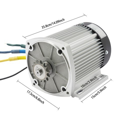 1500W 60V Electric Motorcycle Motor Kit High Speed E-Bike Motor Kit w/Controller