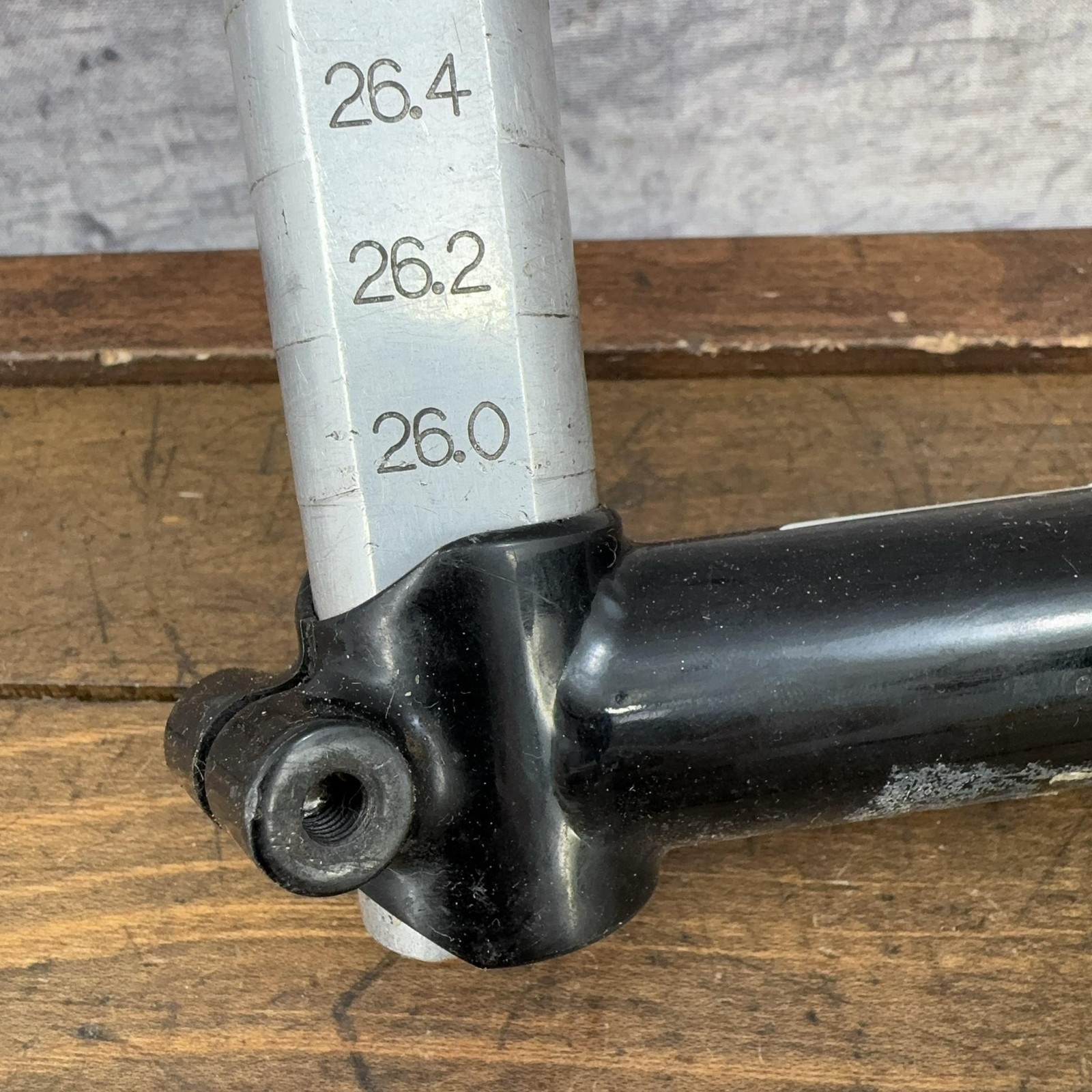 Vintage Salsa Quill Stem 25.4 Clamp Black Steel 130 mm Drop 22.2 1″