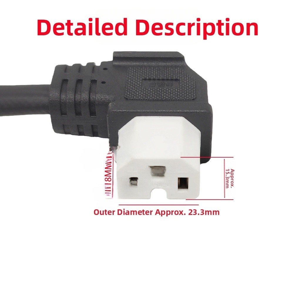 2 Way Power Splitter Cable 90 Deg Elbow Tinned Copper Conductors E-Bike