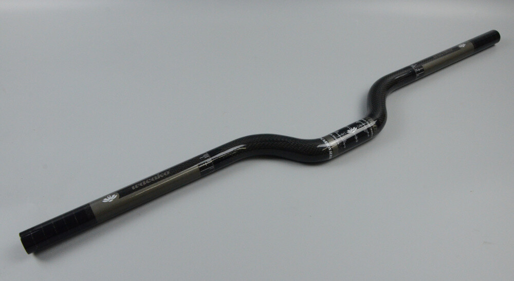 Carbon Fiber Riser Bar 31.8/25.4mm Mountain Folding Bike Handlebar Rise Up 55mm