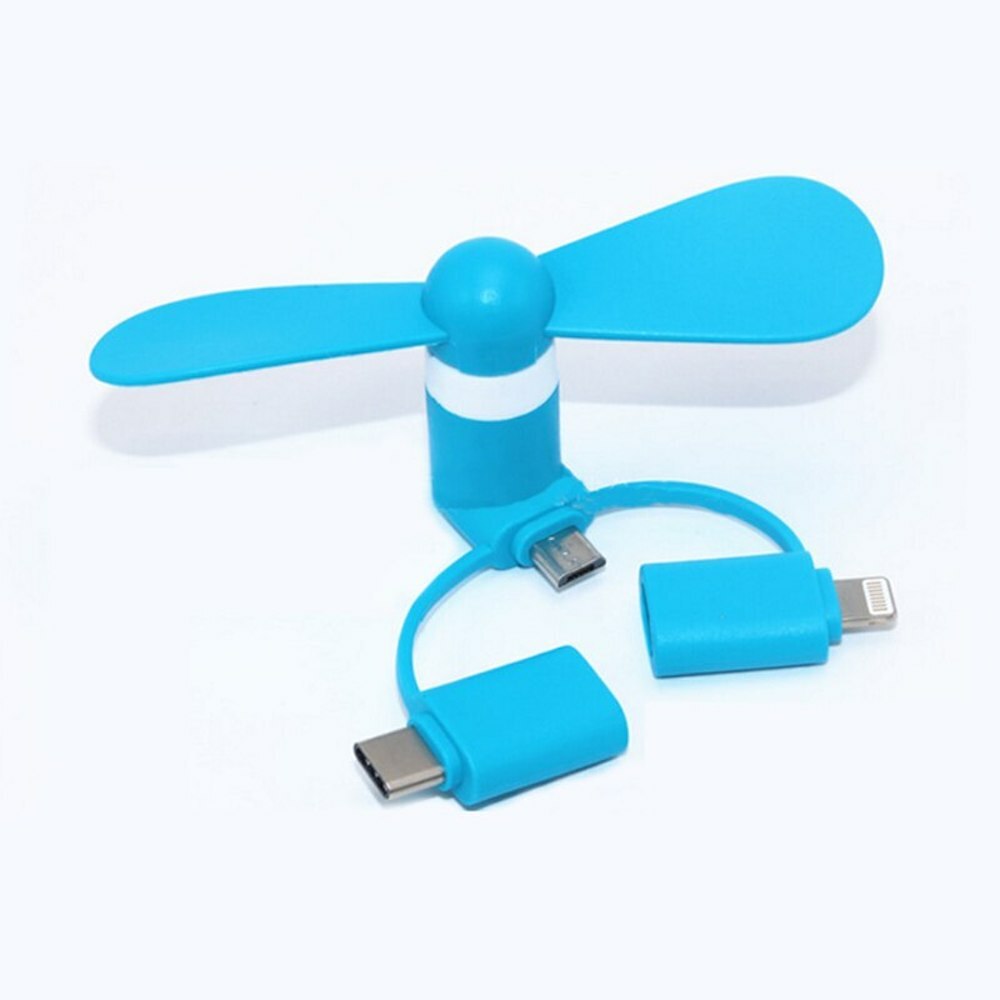 3-IN-1 SMART PHONE COOLING Mini FAN for iPhone 5 5C 5S 6 7 8 X XR XS SE MAX PLUS