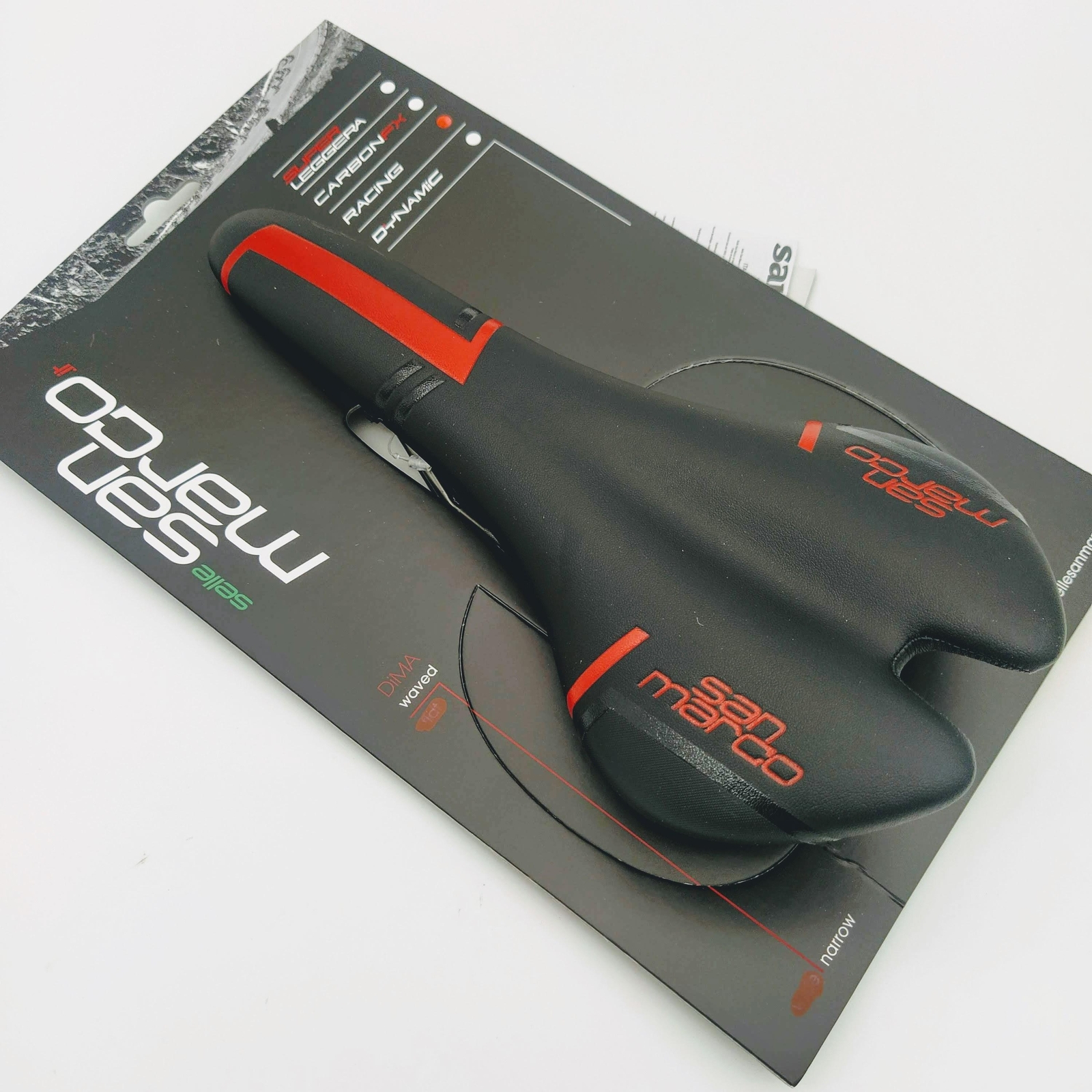 Selle San Marco Aspide Racing Saddle 277mmX132mm Narrow XSILITE Rail «Black/Red»