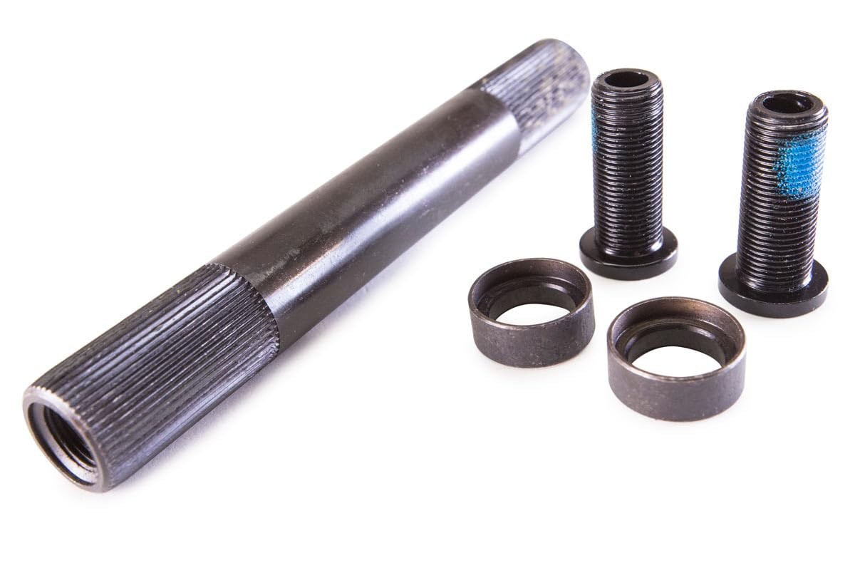 Crank Parts – 48 Spline Spindle & Bolts – Black
