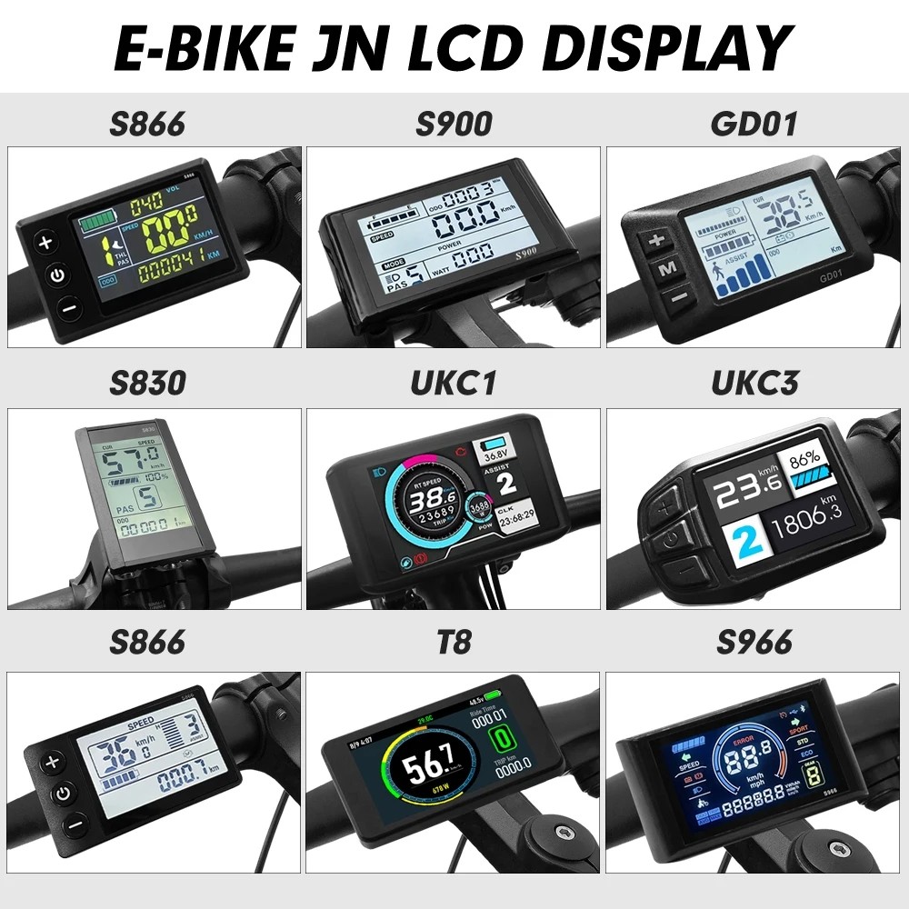 Ebike Display S866 S900 GD01 UKC1 UKC3 – SM/WP Plug LCD SUK