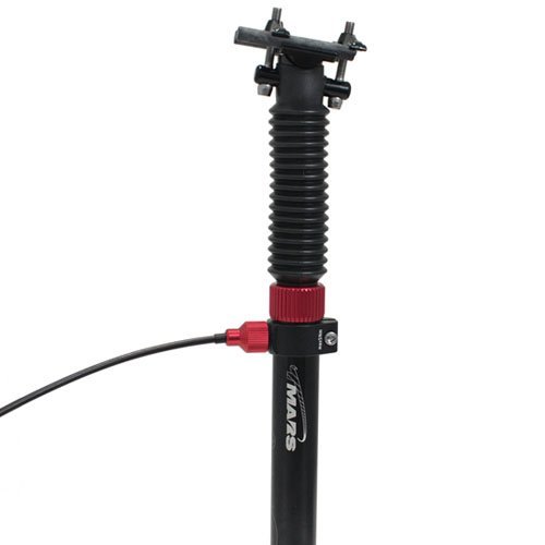 TMARS 419L Mechanical Drop Seatpost 400mm w/ Remote, 27.2/30.9/31.6mm, Black