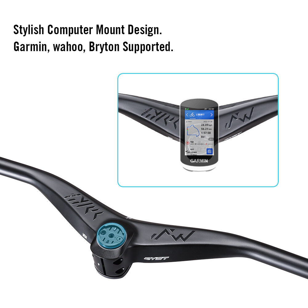 T1000 MTB XC Bicycle Carbon Full Inner Cable Integrated Handlebar 780mm -12°