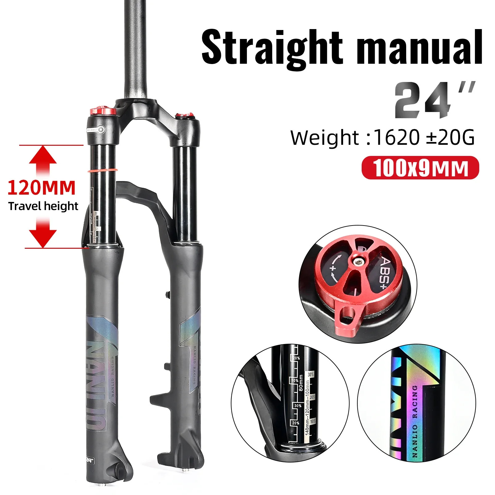 MTB Suspension Air Fork 20/24Inch Shoulder-Type Shock Mountain Bike Front Fork