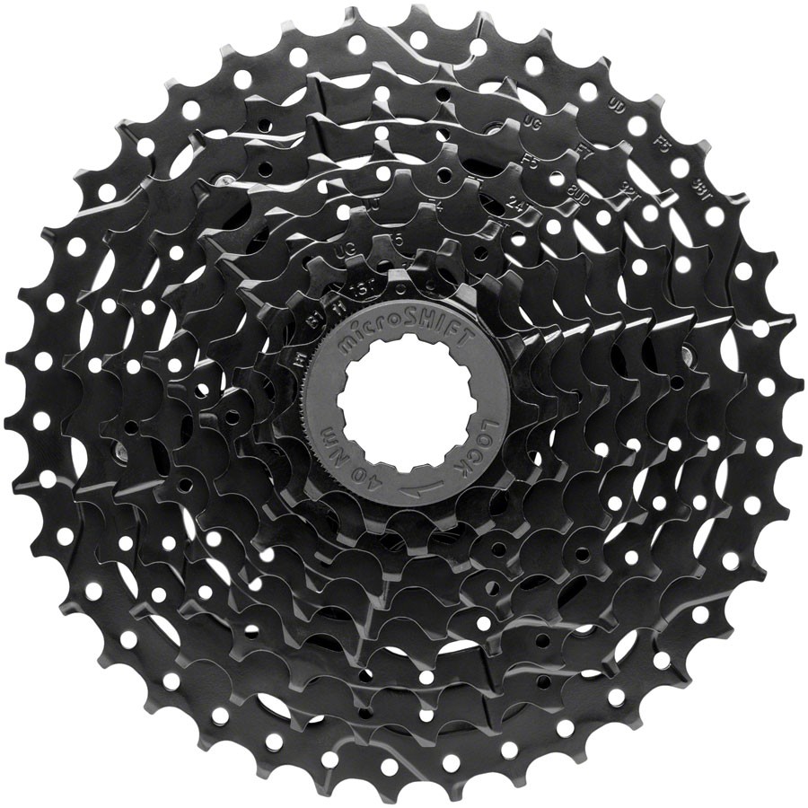 microSHIFT ADVENT 9-Speed Bike Components Bundle Short Cassette, Short Cage