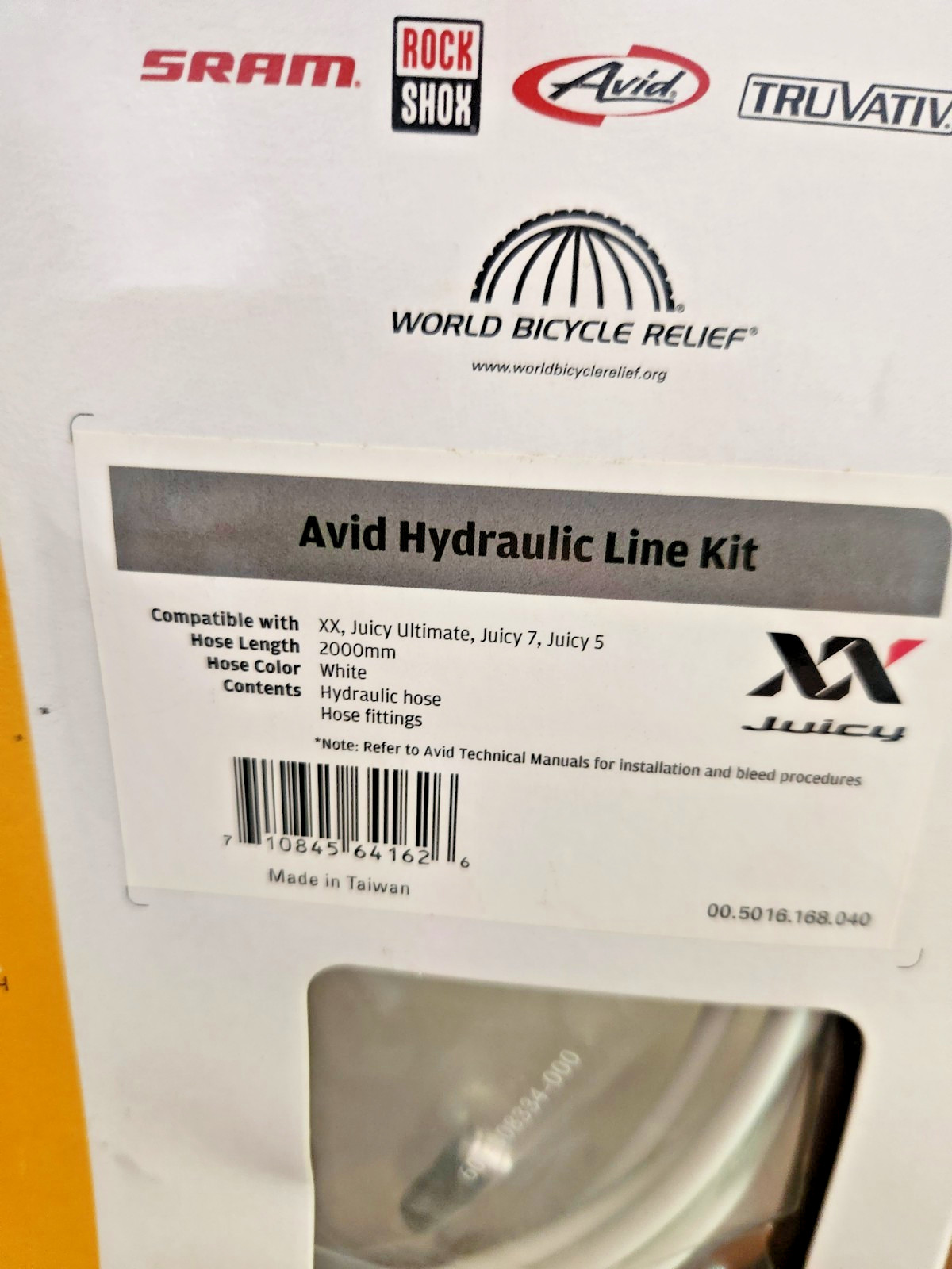 AVID Hydraulic Line KIT-XX/JUICY 5&7 Ultimate 2000mm White