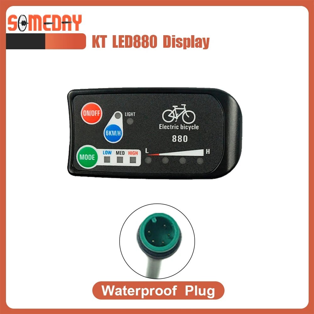 E-bike LCD LED Display Waterproof SM Plug 24V 36V 48V 72V for Ebike Display