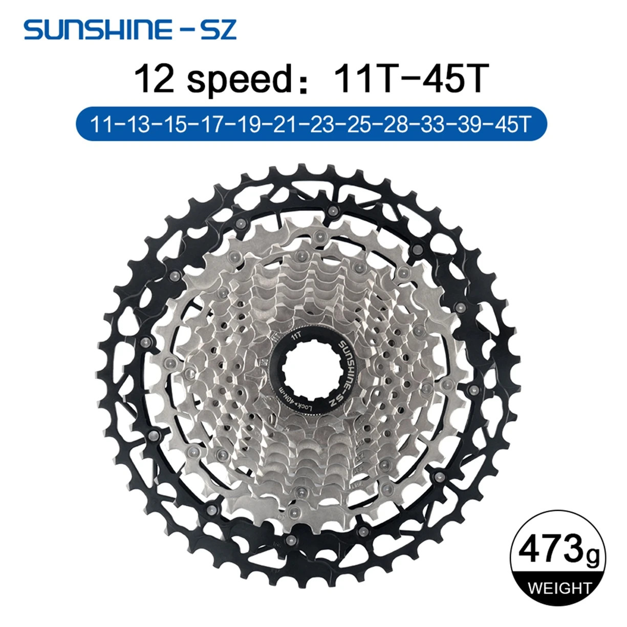 SUNSHINE MTB Cassette 8 9 10 11 12 Speed Mountain Bicycle Freewheel Extra Light
