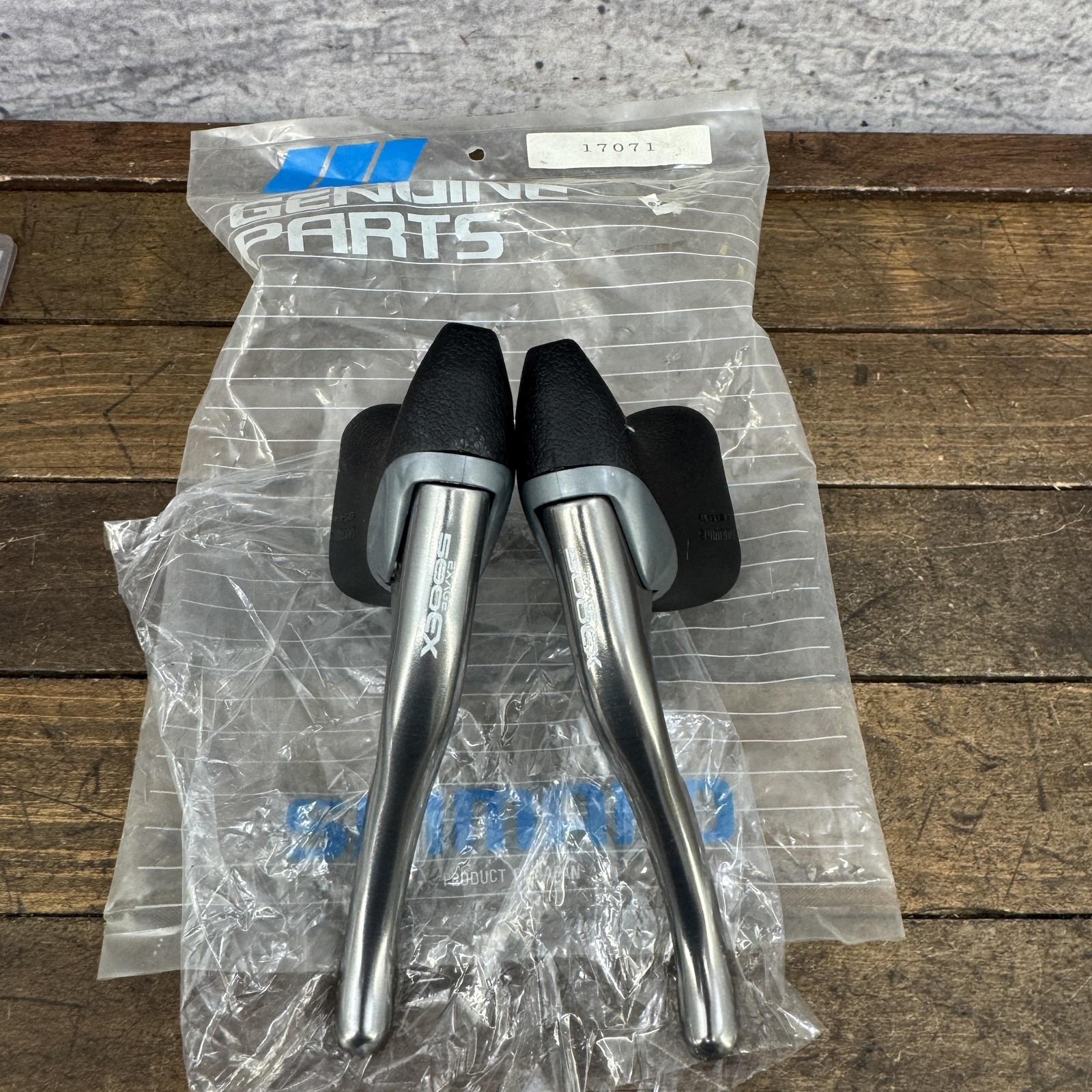 Vintage Shimano Exage 500EX BL-A500 Brake Levers NOS Hoods Pair Super SLR Grey