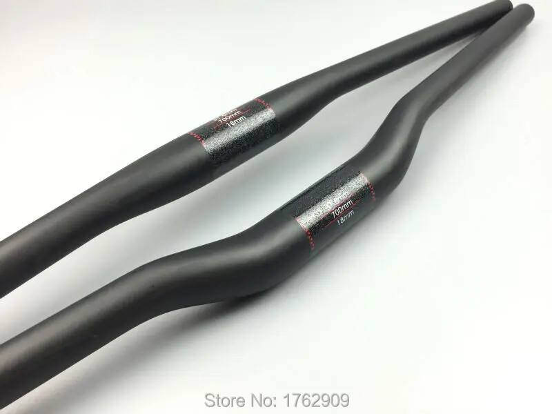 Mountain Bike Matt UD Full Carbon Fibre Handlebar Bicycle Parts 31.8*600-760mm