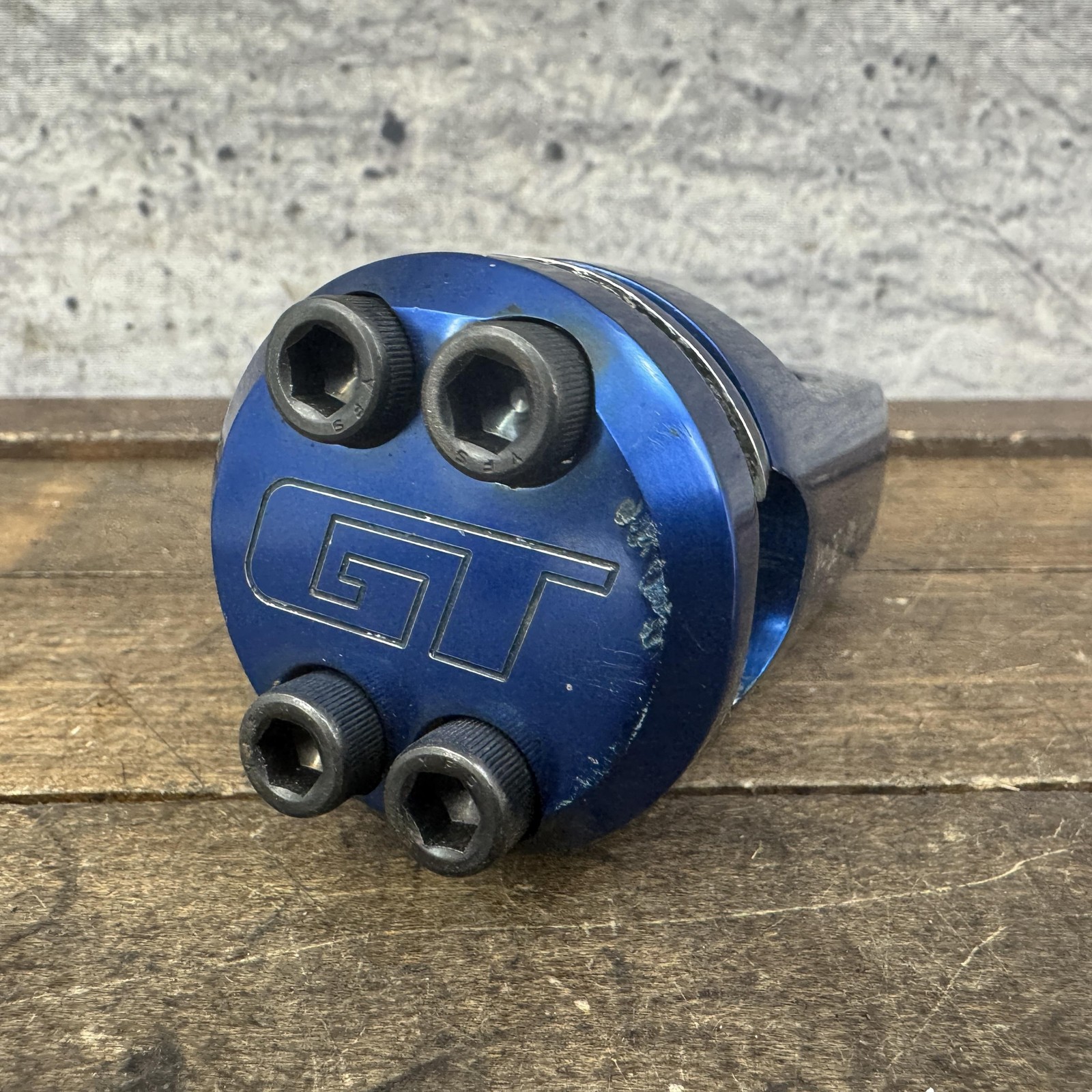 Vintage GT BMX Threadless Stem Blue Made In USA 1 1/8 Old School 1990s OG