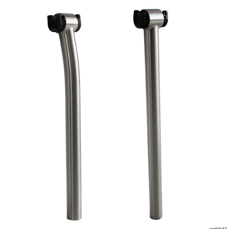 27.2 30.9 31.6 Titanium Bicycle Seatpost MTB Bike Ti Setback Seatpost 350/400mm