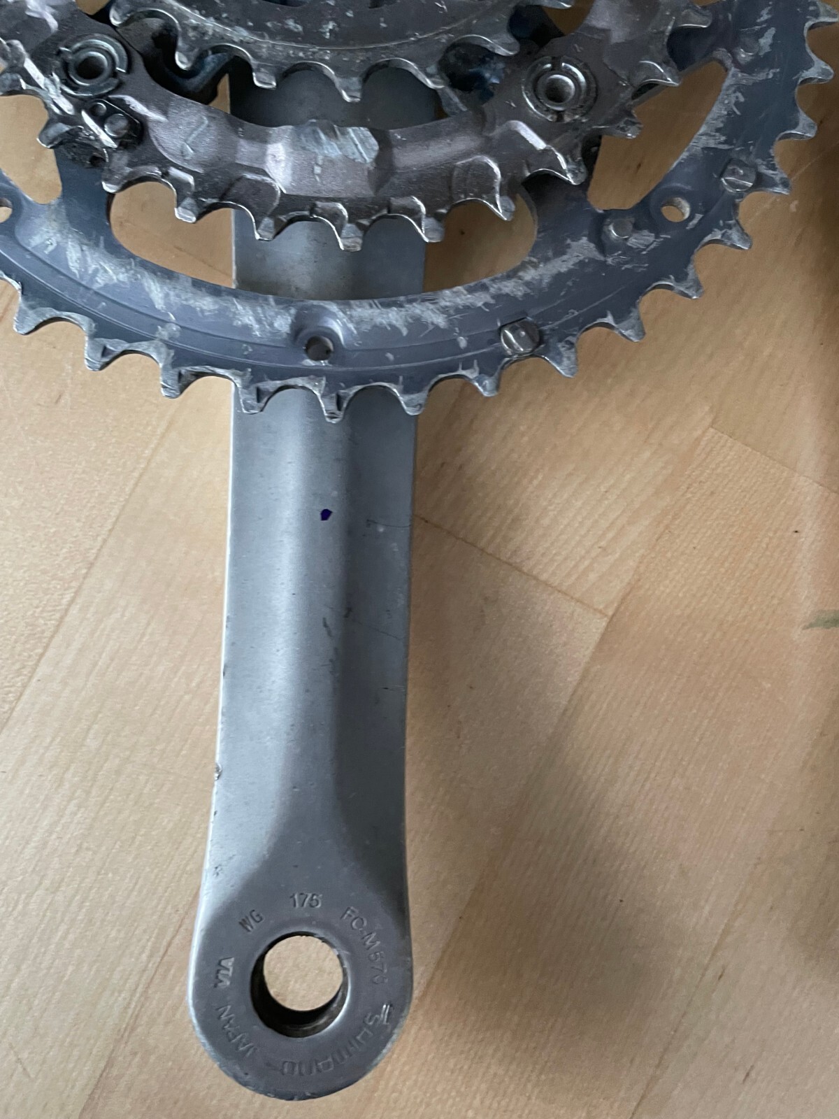 Shimano Deore LX FC-M570 Crankset 175mm 44/32/22t 104/64mm BCD Sq. Taper w/Bolts