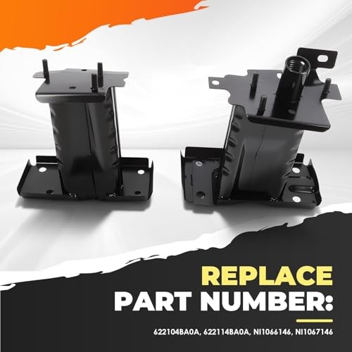 1 Pair Front Bumper Mounting Brackets Compatible with 2014-2019 Rogue Left and