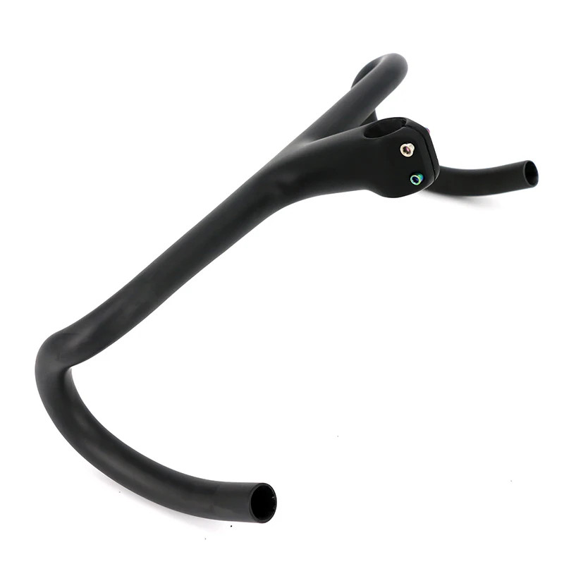 Racing Road Bike Matte Full Carbon Stem Integrated Drop Bar 380 400 420 440mm