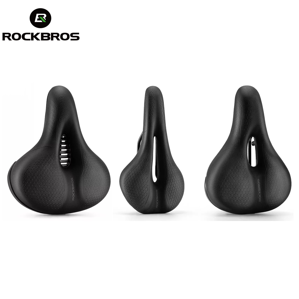 Bicycle Cushion Soft Saddle Comfort Wide Racing MTB Mountain Bike PU Hollow Seat