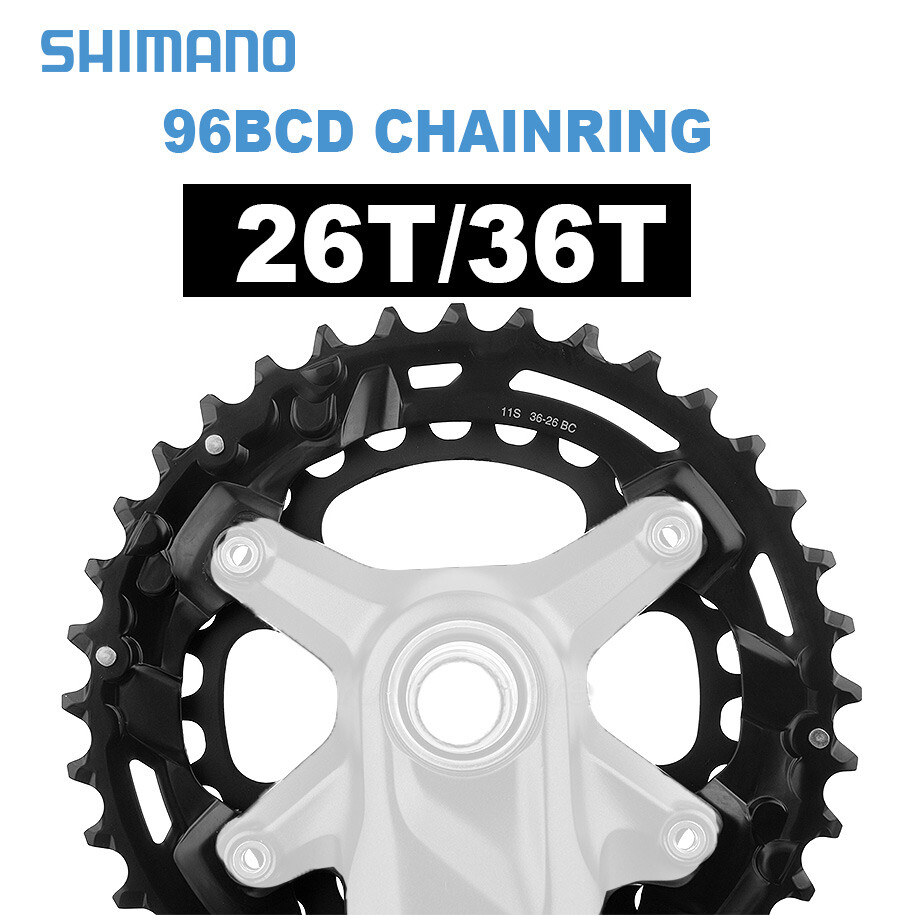 Shimano 11s MTB Chainring 96BCD 64BCD 26T/36T FC-M5100/M4100/MT510 for 36-26T