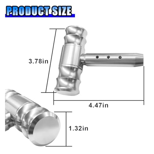 BDZMC Car Gear Shift Head, Car Modification Aircraft Joystick Shift Silver