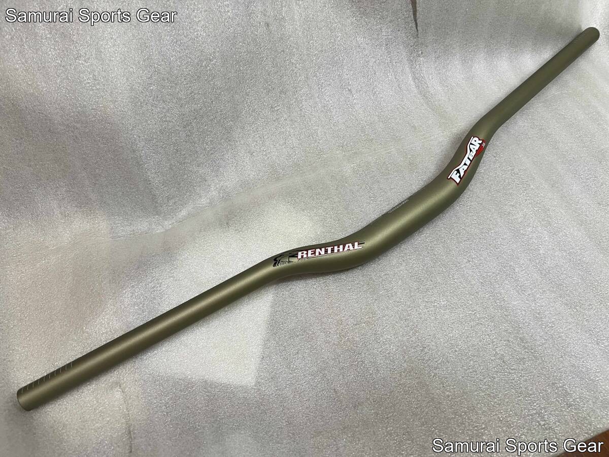 Renthal Fatbar 35 Riser Bar 800mm Gold New Aluminum
