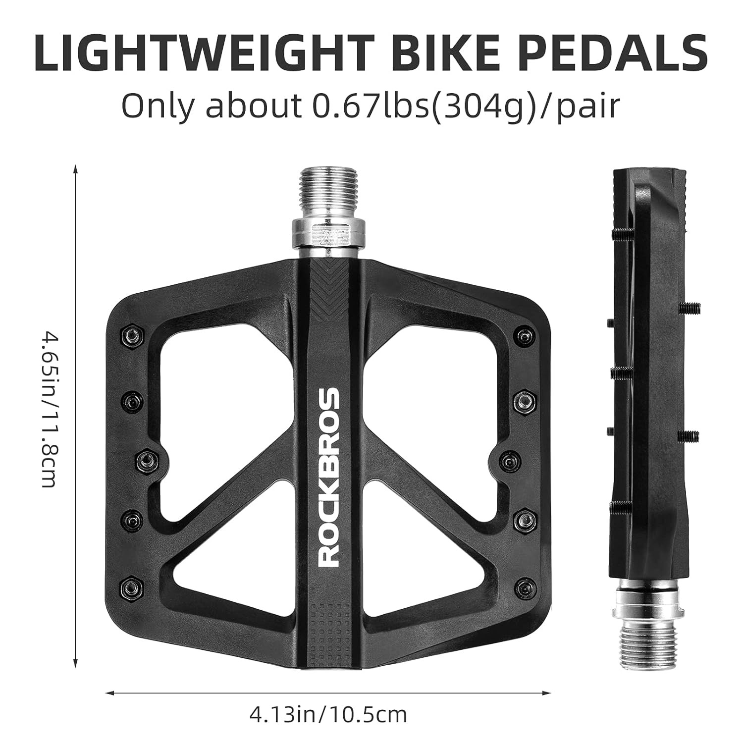 MTB Pedals Bicycle Cycling Flat Nylon Composite Lightweight Mountain Bike Parts