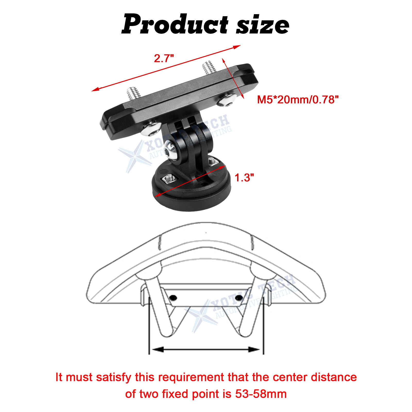 Saddle Rail Clamp Seat Post Mount for Garmin Varia RTL510 RTL515 Rearview Radar
