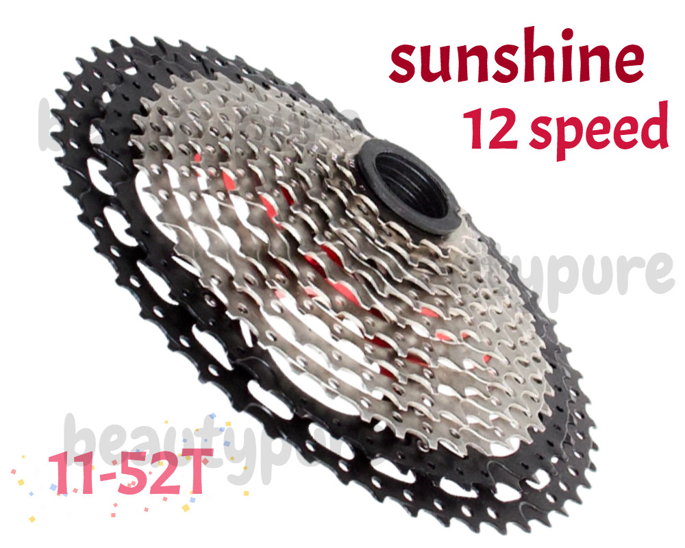 SUNSHINE 11-52T Cassette 12speed fit for Shimano SUNRACE New